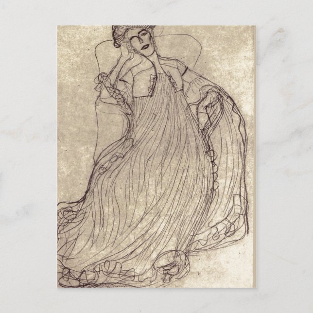 Summary Klimt, Gustav Studie f?r das Gem?lde Bildn Postcard (Front)