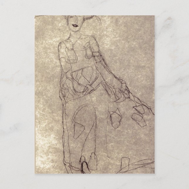 Summary Klimt, Gustav Studie f?r das Gem?lde Bildn Postcard (Front)