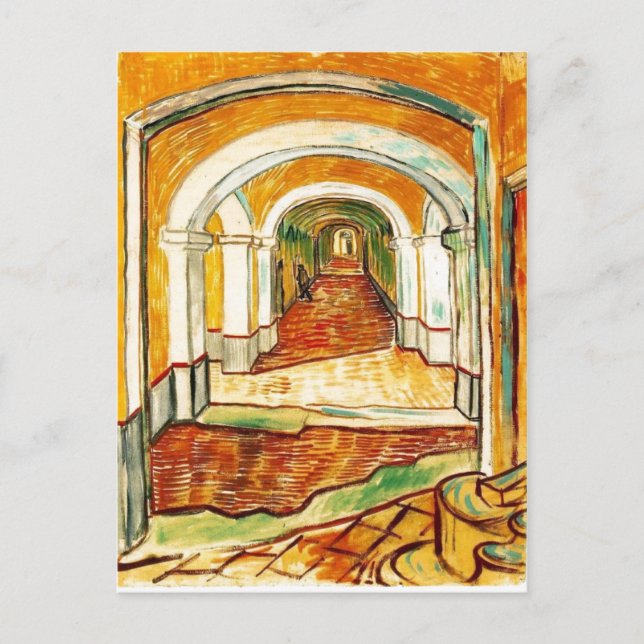 Summary Vincent van Gogh - Corridor in the Asylum  Postcard (Front)