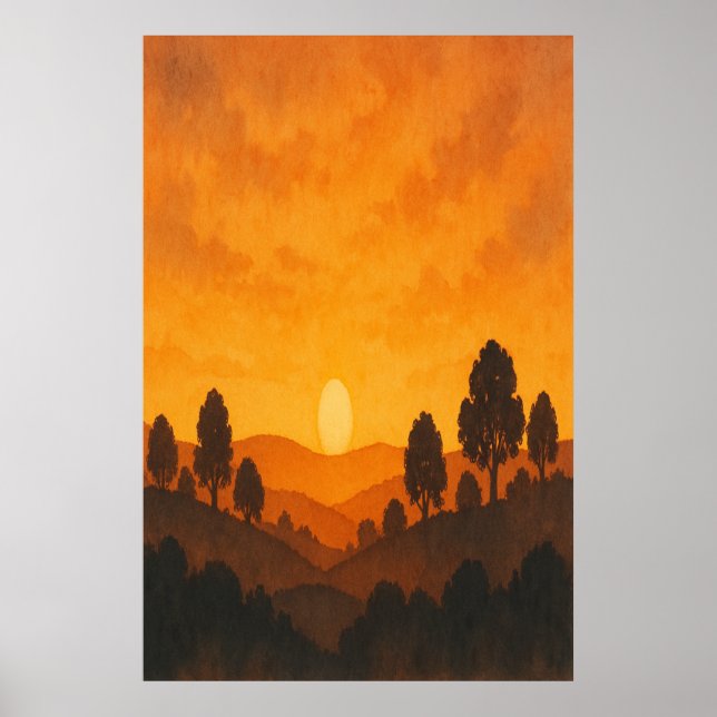 Summer 10, August Horizon, Seasonal Print  (Front)