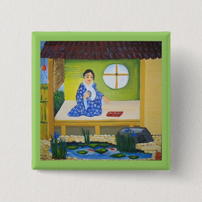 Summer 15 Cm Square Badge (Front)