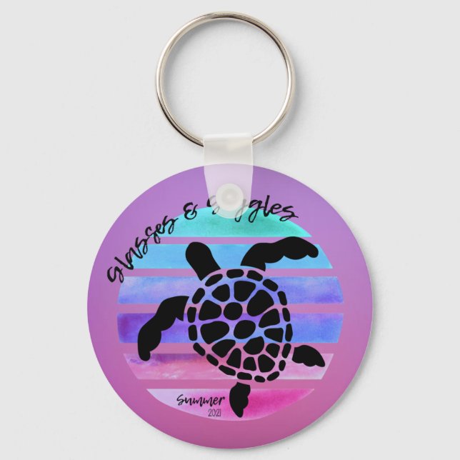 Summer 2021 Turtle Keychain (Front)