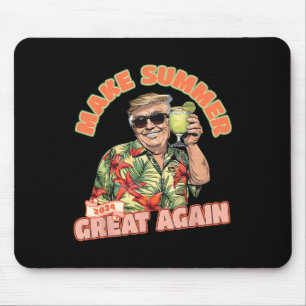Summer 2024 Great Again Donald Trump Vacation Hawa Mouse Mat