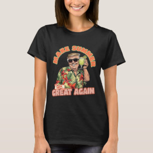 Summer 2024 Great Again Donald Trump Vacation Hawa T-Shirt