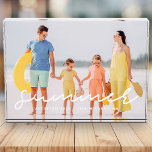 Summer 20XX Family Vacation Modern Simple Photo Block<br><div class="desc">Design is composed of simple cool typography. Add a custom photo of your family and add the date and location.</div>