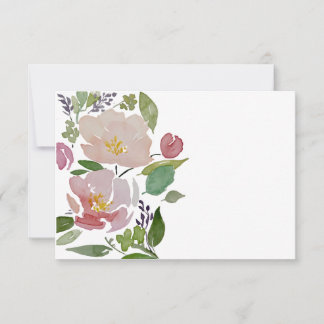 Summer #2- Floral 3.5 X 5 Blank Note Card