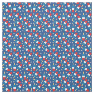 Summer 4th of July Patriotic Popsicles Fabric