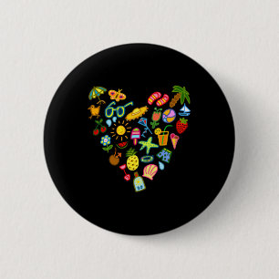 Summer 6 Cm Round Badge
