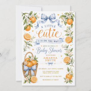 Summer A Little Cutie Baby Shower Invitation