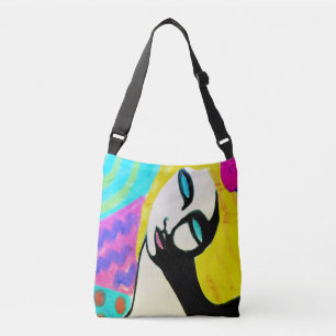 Summer Abstract Art Crossbody Bag
