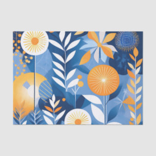 Summer Abstract Botanical Tissue Paper