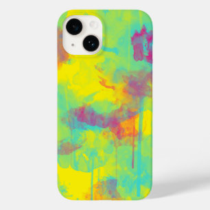 Summer abstract Colourful fun Watercolor splatters Case-Mate iPhone 14 Case