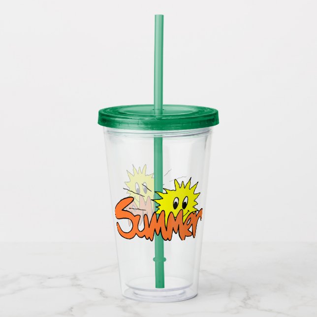 Summer Acrylic Tumbler (Front)