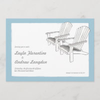 Summer Adirondacks Save the Date Invitation