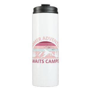 Summer Adventure Awaits Camper-Adventure-Camper Thermal Tumbler