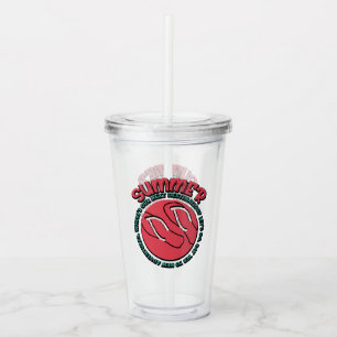 Summer Adventure   Flip-Flops & Travel-Inspired Acrylic Tumbler