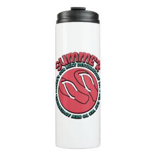 Summer Adventure Flip-Flops & Travel-Inspired Thermal Tumbler