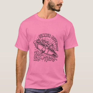 Summer Adventure Vintage Surf Design T-Shirt