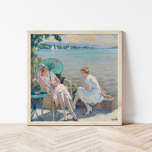 Summer Afternoon at the Lake Edward Cucuel Poster