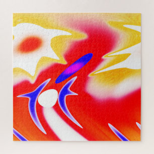 Summer alien sport art jigsaw puzzle