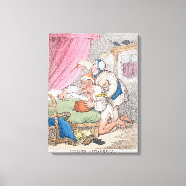 Summer Amusement. Bug Hunting Canvas Print (Front)