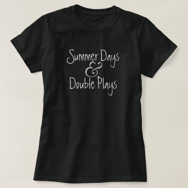 Summer and Baseball T-Shirt (Design Front)