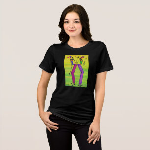 Summer and Holiday, African Art Joy and Happiness Tri-Blend Shirt