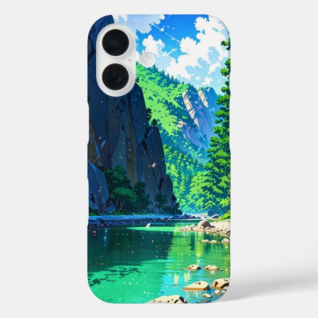 Summer Anime Mountain Escape Case-Mate iPhone Case (Back)