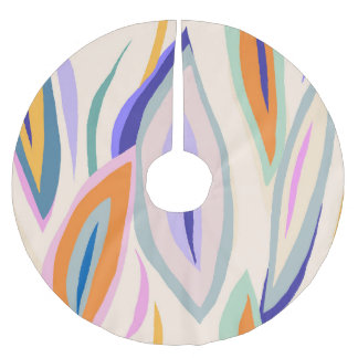 Summer Art: Creative Collage Pattern Brushed Polyester Tree Skirt