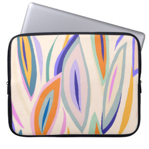 Summer Art: Creative Collage Pattern Laptop Sleeve