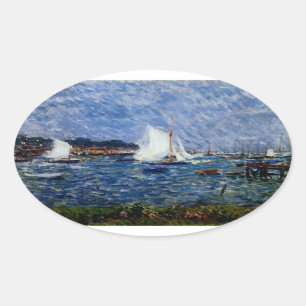 Summer at Cowes Oval Sticker