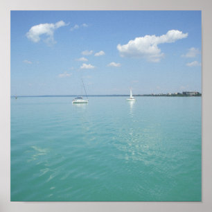 Summer at lake Balaton Poster