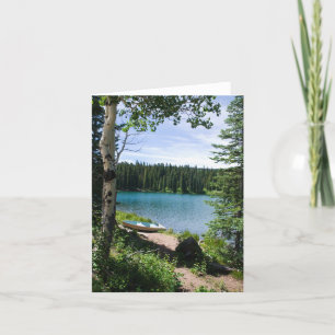 Summer at Sunset Lake Note Card