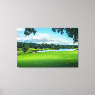 Summer At The Golf Course Canvas Print