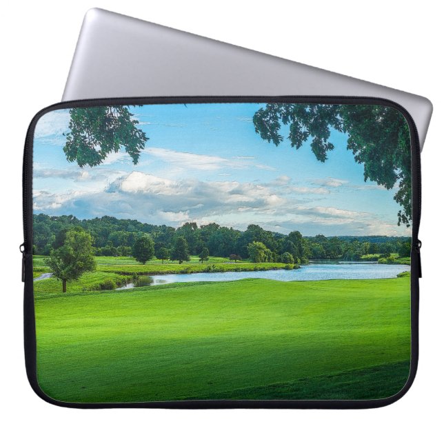 Summer At The Golf Course Laptop Sleeve (Front)