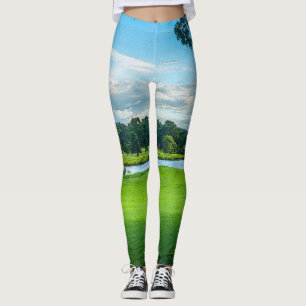 Summer At The Golf Course Leggings