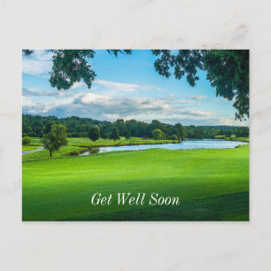 Summer At The Golf Course Postcard