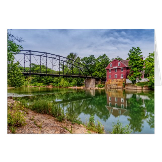Summer At War Eagle Mill Greeting Card (Front Horizontal)