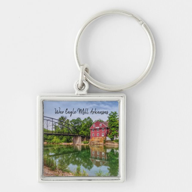 Summer At War Eagle Mill Square Keychain (Front)