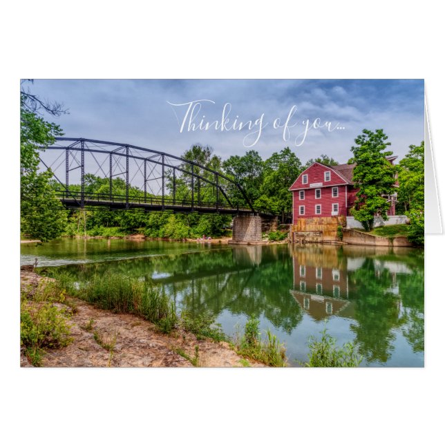Summer At War Eagle Mill Thinking of you Card (Front Horizontal)