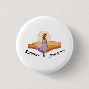 Summer atmosphere 3 cm round badge