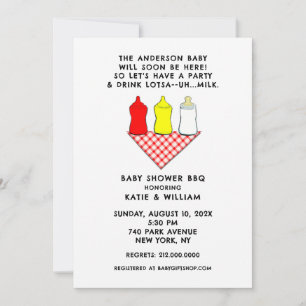 Summer Baby Shower BBQ Invitation