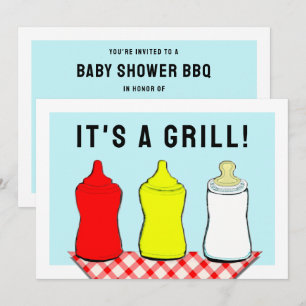 Summer Baby Shower BBQ Invitation