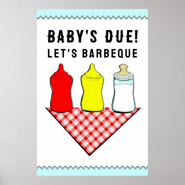 Summer Baby Shower BBQ Poster (Front)