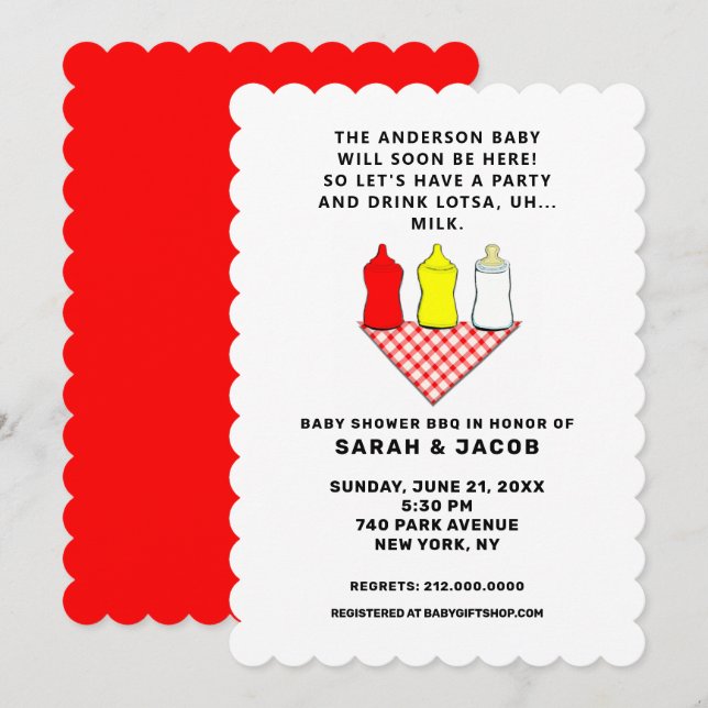 Summer Baby Shower Invitation (Front/Back)