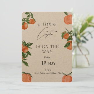 Summer baby shower invitations