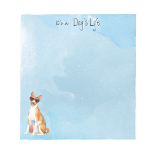 Summer Basenji Notepad