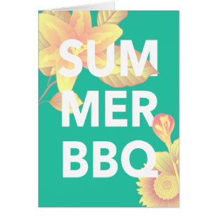 SUMMER BBQ bright floral
