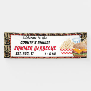 Summer BBQ Cookout Banner