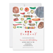 Summer BBQ Cookout Birthday